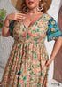 Boho Plus Size Bethany Maxi Dress - Blue For Women